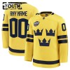 Sverige tröja Customized 4 Nations Face Off 2025 Fanatics Premium Gul - NHL Tröjor Barn Sverige tröja Customized 4 Nations Face Off 2025 Fanatics Premium Gul - NHL Tröjor Barn